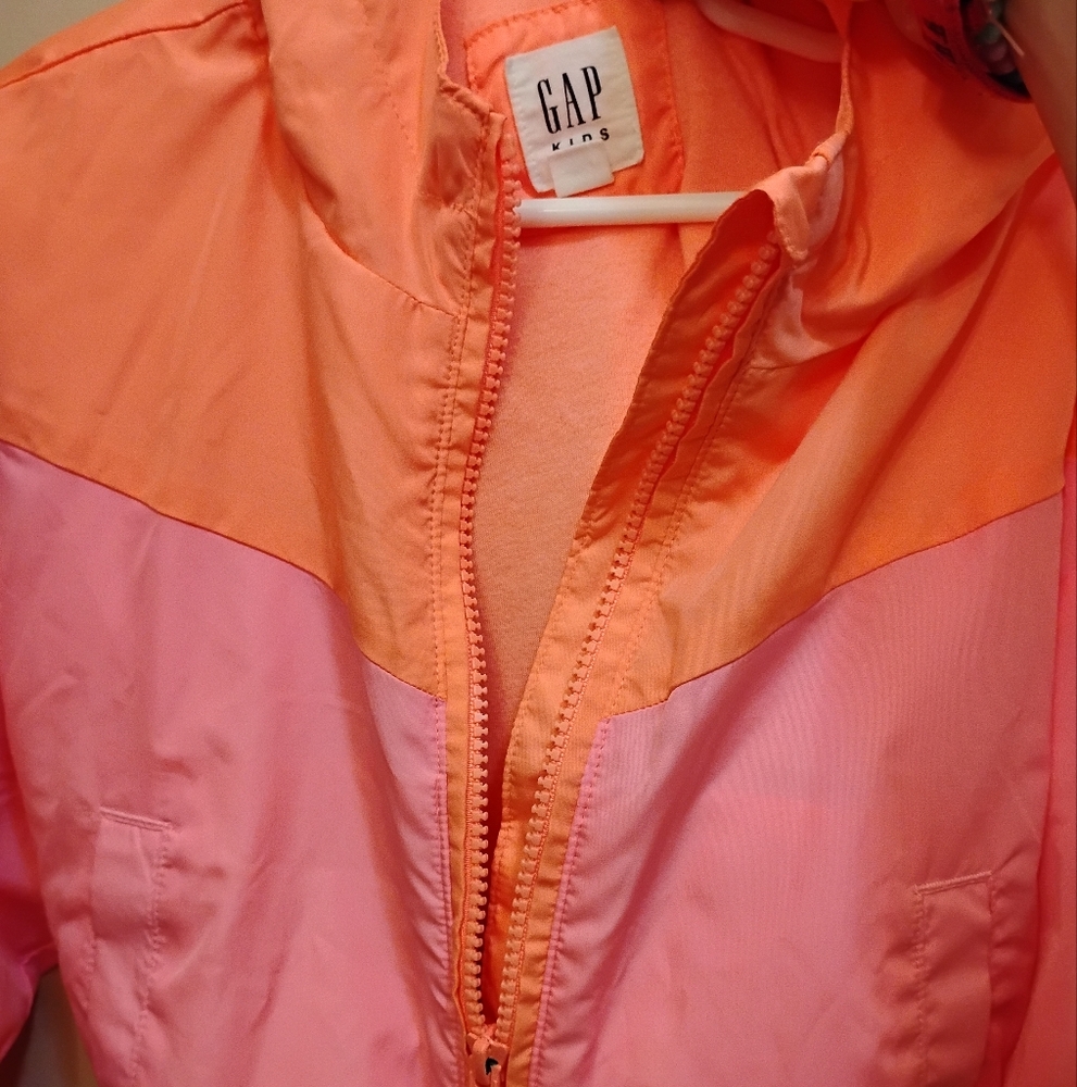 GAP Pink and Orange Zip-Up Jacket